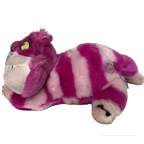 Cheshire Cat Alice in Wonderland Disney Store Plush Toy Stuffed Animal Pink - Picture 3 of 13